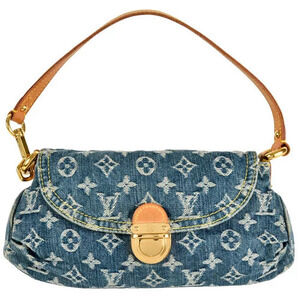 Louis Vuitton Pleaty Shoulder Bag Monogram Denim